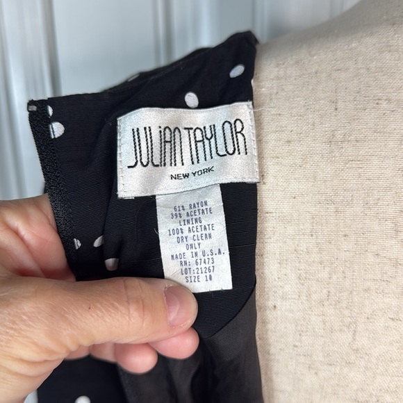JulianTaylor Polka Dot  Dress Sz 10 - Picture 8 of 12
